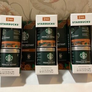 Starbucks Premium Instant Medium Roast Coffee - 6 Cans / Tins - Exp. April 2026